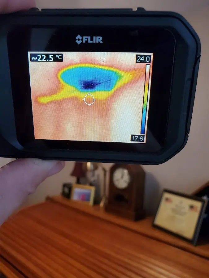 Thermal imaging inspection for water damage in Rye Brook